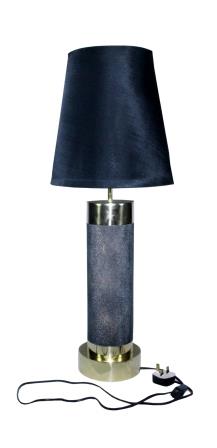 Sanaco Faux Shagreen table lamp with polished brass