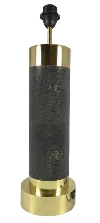Sanaco Faux Shagreen table lamp with polished brass
