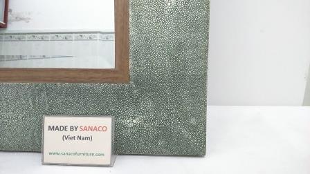 Sanaco Faux Shagreen wall mirror