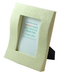 Faux shagreen photo frame 4” x 6”