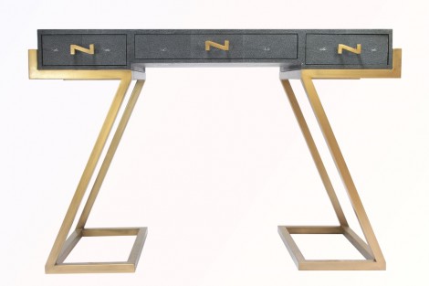 Maria shagreen writing desk