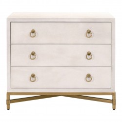 Luxury Faux Shagreen Cabinet