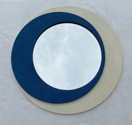 High quality light luxury Large Modern Handmade 100% Faux Shagreen Wall Mirror from Vietnam