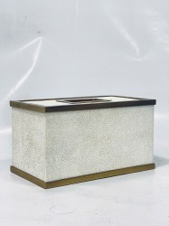 Hộp Khăn Giấy Cao Cấp Faux Shagreen