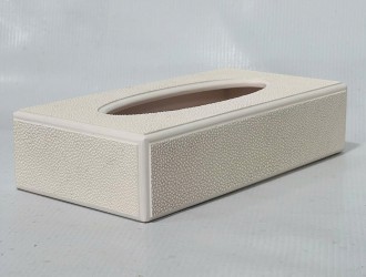 Hộp Khăn Giấy Faux Shagreen