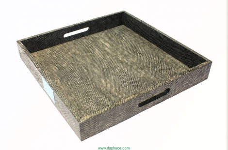 Snake skin tray