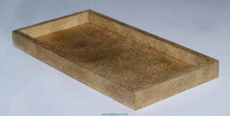 Khay để bàn dán da cá đuối