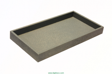 Faux shagreen vanity tray